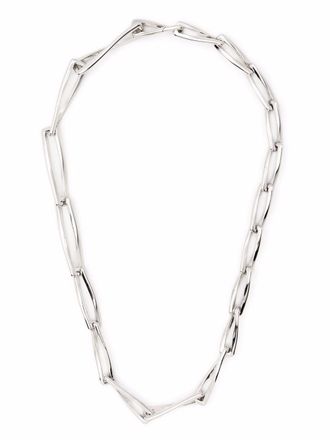 Missoma graduated chunky twisted link necklace - women - Sterling Silver - One Size