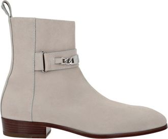 Philipp Plein Nabuk Boots Low Flat - Heren - Cowboylaarzen - Beige - 39 EU - Leer - Schoenen