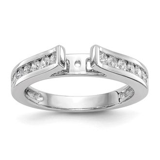 Diamond2Deal 14k White Gold 1/2 Ct Lab Grown Diamond Engagement Ring