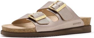 Mephisto Hester Womens Sandals Platinum Odysee : EU 40 (US Womens 10) B - Medium, Leather
