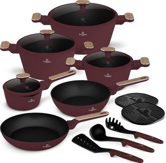 Berlinger Haus Juego De Ollas Berlinger Haus Leonardo Nordic Bh-8306 (15 Piezas) 1 Unidad
