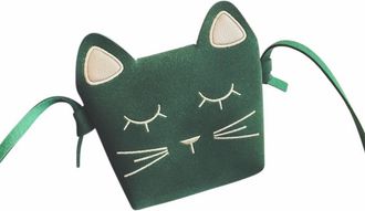 Generic Small Cosmetic Bag Childrens Bag Cute Messenger Bag Girls Bag Shoulder Bag Mobile Phone Bag Women Bags (Green, One Size)