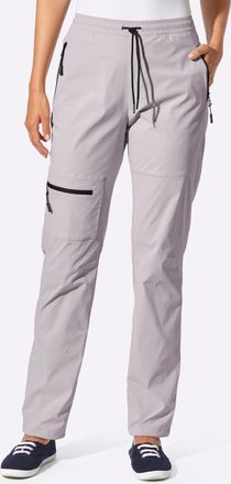 Casual Looks Funktionshose CASUAL LOOKS, Damen, Gr. 36, Normalgr&ouml;ssen, steingrau, 95% Polyamid, 5% Elasthan, unifarben, Hosen Funktionshose