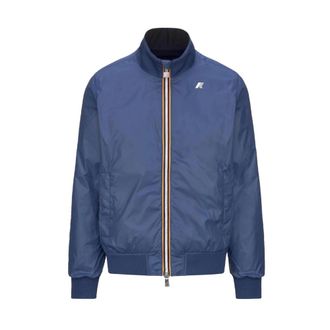 K-Way K-Way, Light Jackets, male, Blue, Size: 2XL Reversible Bomber Jacket