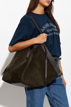 Yuzefi Large Wonton Bag, Womens, Brown