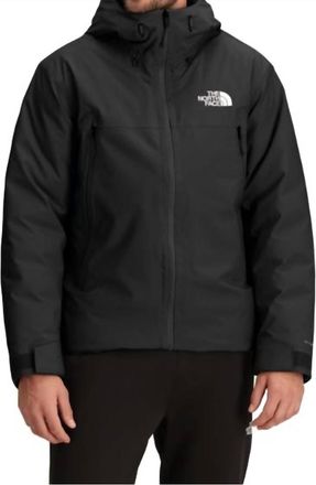 The North Face Mens Mountain Range Down Hooded Jacket In Tnf Black