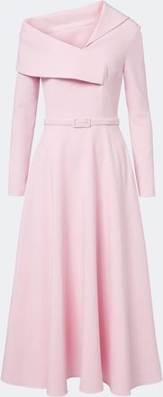 SAFiYAA Odelle asymmetric cr&ecirc;pe midi dress