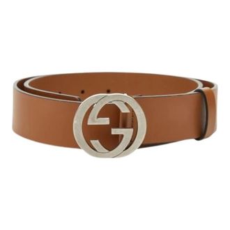 Gucci Pre-owned Vintage Riem - Heren - Vintage Accessoires - Bruin - ONE Size - Leer - Vintage