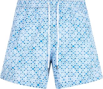 Fedeli Madeira Zwemshorts - Heren - Strandmode - Blauw - S - Polyester - Badmode