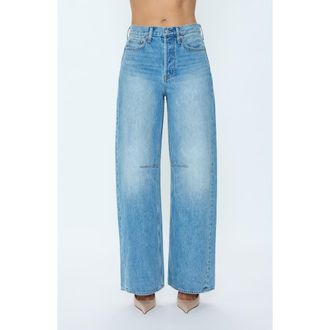 Pistola Denim Sydney High Waist Wide Leg Jeans in Hazy at Nordstrom, Size 28