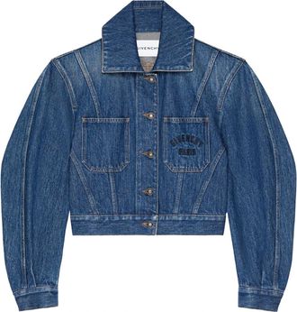 Givenchy Jassen, Dames, Blauw, M, Katoen, Cocoon Jacket