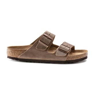 Birkenstock Sliders, male, Brown, Size: 10 US Arizona Narrow Fit