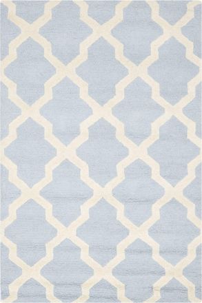 Safavieh Alfombra Lana Blu/Neutrale 91 X 152 cm
