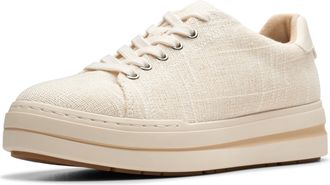 Clarks Womens Audreigh Sun Sneaker, Natural, 10 Wide