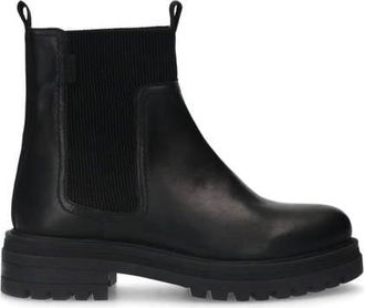 Manfield leren chelsea boots zwart
