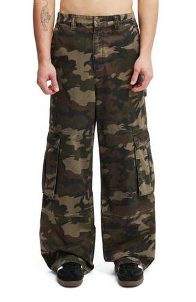 Cotton On Mens Super Baggy Cargo Pant in Camo at Nordstrom, Size 34