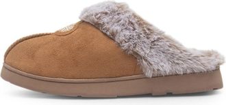 Jo & Joe Splendour Womens Chestnut Mule Slipper - Size 4 UK - Brown