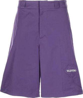 Valentino Garavani Floral-Applique Shorts
