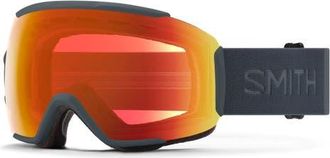 Smith Sequence ChromaPop Polarized Cylindrical Carbonic-X Over the Glasses Snow Goggles in Slate /Chromapop Everyday Red at Nordstrom