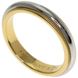 Tiffany & Co. Yellow Gold (18K) Platinum 950 Band Ring (Pre-Owned)