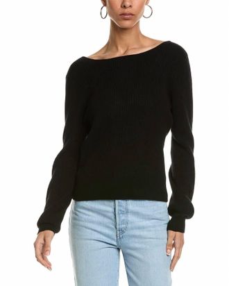 Brodie Dulce Diamond Wrap Back Top In Black