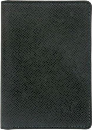 Louis Vuitton Pre-owned Wallets, male, Green, Size: ONE SIZE Pre-owned Travel pass case