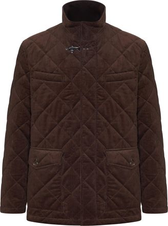 Fay BROWN CORDUROY QUILTED JACKET - Fay Archive - Man