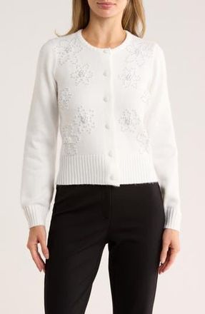 By Design Pearla Cardigan in Cloud Dancer at Nordstrom Rack, Size X-Small