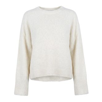 ottod'Ame Ronde hals gebreide kleding - Dames - Ronde hals truien - Beige - XS - Truien & Vesten