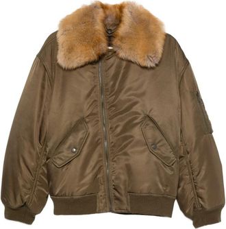 Saint Laurent Fur-collar Puffer Jacket