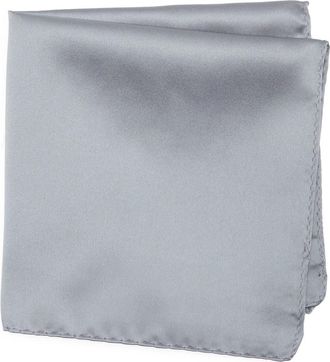 ConStruct Solid Satin Pocket Square in Smoke at Nordstrom Rack