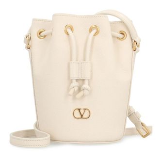 Valentino Garavani Dames, Tassen, Beige, Maat: ONE Size Leer