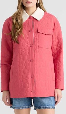 NVLT Quilted Shacket in Pitaya Red at Nordstrom Rack, Size X-Small
