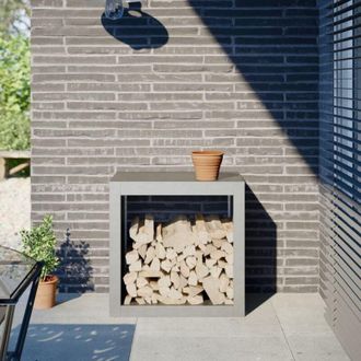 vidaXL Le&ntilde;ero De Acero Inoxidable 60x40x60 Cm Vidaxl