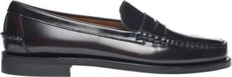 Sebago Met de hand vervaardigde gladleren Penny Loafer - Heren - Loafers - Bruin - 41 EU - Leer - Schoenen