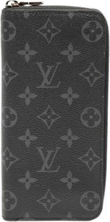 Louis Vuitton Pre-owned Wallets, male, Black, Size: ONE SIZE Pre-owned Zippy Wallet Vertical Monogram Long Wallet