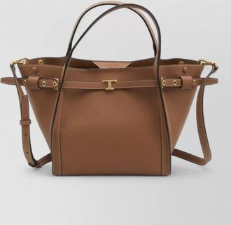 Tod's t timeless small leather beach bag