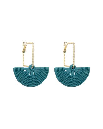 Eyecandy LA Eye Candy La Acrylic Tina Fan Drop Earrings