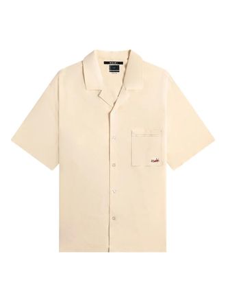 Ksubi logo-embroidered shirt - Neutrals