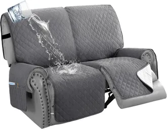 OEM Funda Para Sill&oacute;n Reclinable De 2/3 Plazas, 100% Impermeable Y Antideslizante, Funda Protectora Para Muebles De Sal&oacute;n Contra Perros, Mascotas Y Ni&ntilde;os 