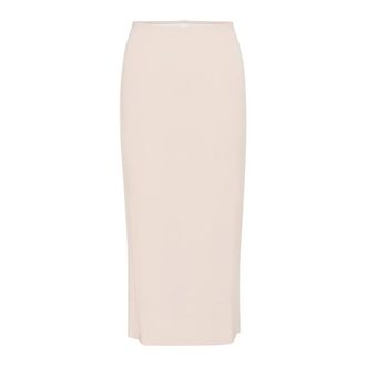 Inwear Simple Pencil Skirt with Elastic Waist - female - InWear - Midi Skirts - Pink - XS - Skirts