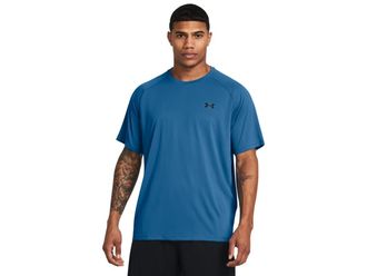 Under Armour Mens Tech Training T-Shirt Tee Top Sports Blue/Black L