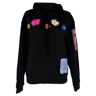 McQ by Alexander McQueen Genesis II by MCQ Athena Flowers Hoodie in Black Polyester