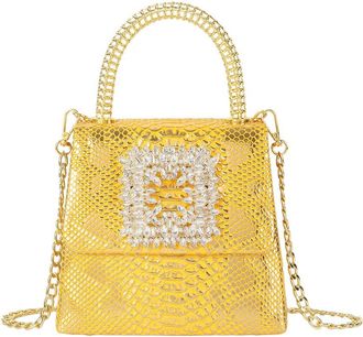 Tiffany & Fred Embossed Mini Leather Satchel