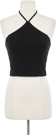 Z Supply Lydia Cropped Halter Top In Black