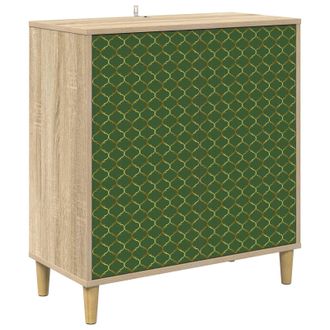 vidaXL Aparador Geleen Sonoma 69 X 33 X 75 Cm Madera De Ingenier&iacute;a Vidaxl