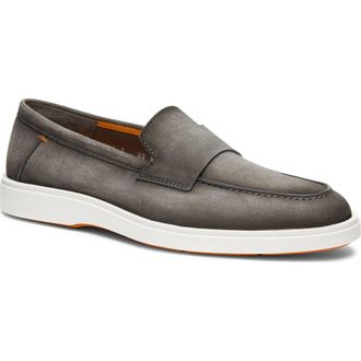 Santoni Revolve Loafer in Grey at Nordstrom, Size 12