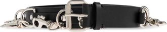 VETEMENTS Leren Riem - unisex - Riemen - Zwart - 80 CM - Leer - Accessoires
