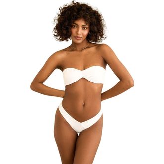 Dippin' Daisy's Swimwear Hudson Bandeau Bikini Top in White at Nordstrom, Size Medium