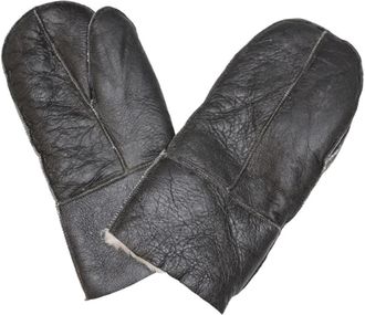 TruClothing Sheepskin Mittens Winter Shearling Gloves Thick Wool Lining